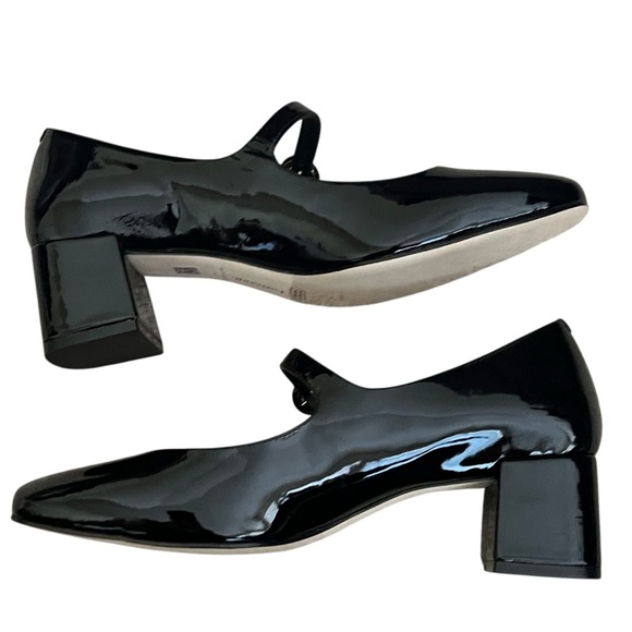 Larroudé Larroude Blair Block Pump In Black Patent Size 7 - Picture 2 of 10